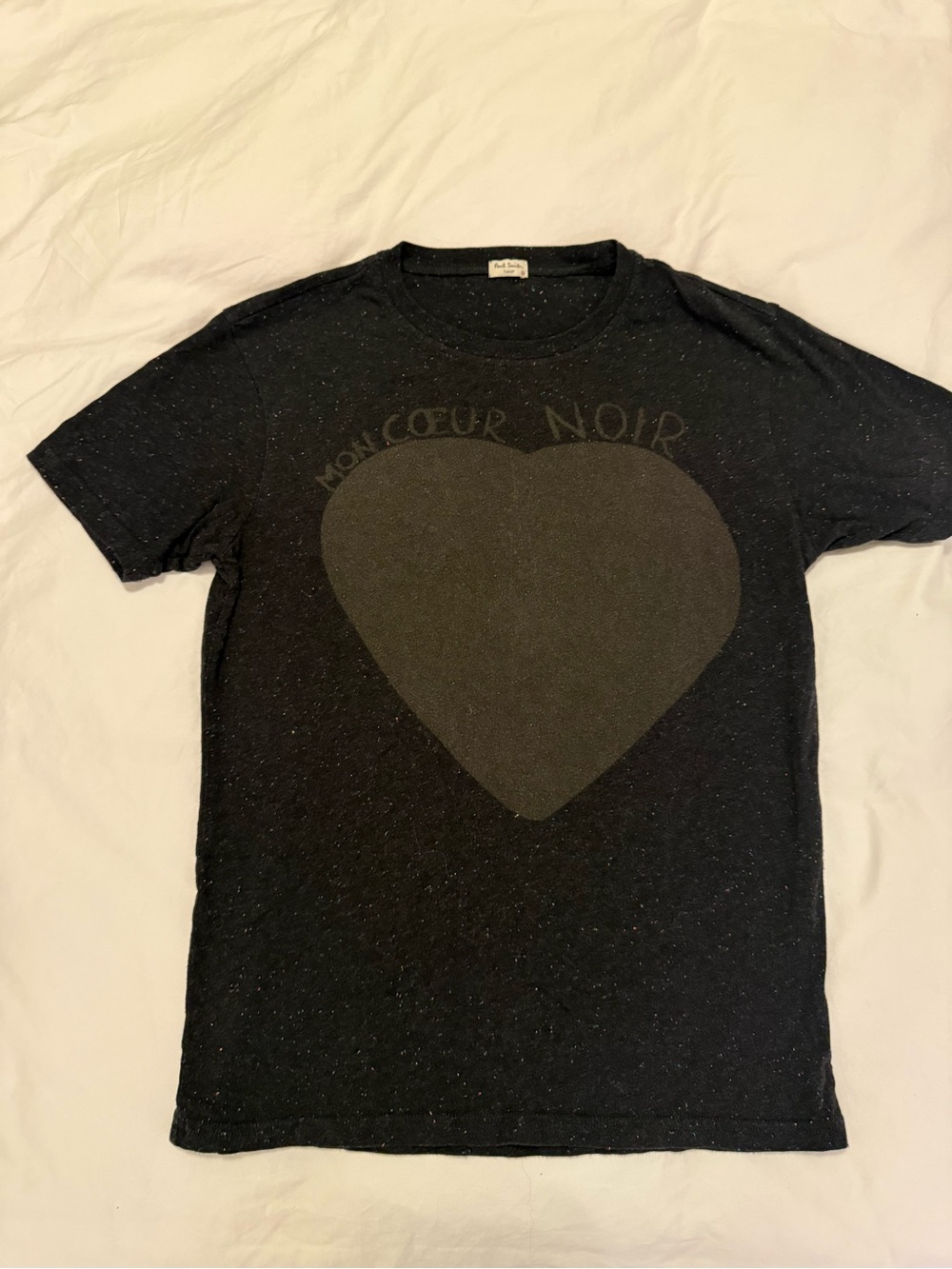 Paul Smith Black Speckled Crewneck T-Shirt